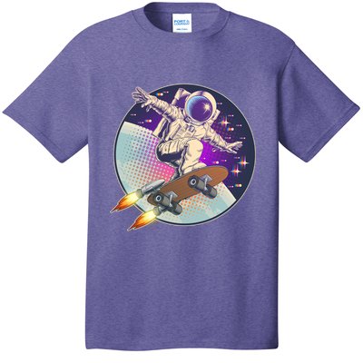 Retro Rocket Skateboarding Space Astronaut T-Shirt