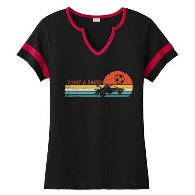 Rocket Rc Soccer Car Retro Style Gamer Ladies Halftime Notch Neck Tee