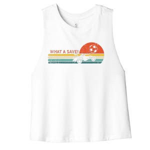 Rocket Rc Soccer Car Retro Style Gamer Women's Racerback Cropped Tank