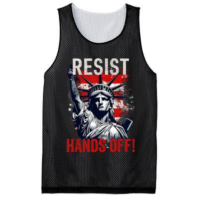 Resist Resistance Statue Of Liberty Hands Off Protest USA  Mesh Reversible Basketball Jersey Tank