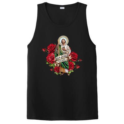 Red Roses San Judas Tadeo Con Bandera De MéXico PosiCharge Competitor Tank