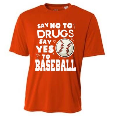 Red Ribbon Squad Week Say No To Say Yes To BaseBall Cooling Performance Crew T-Shirt