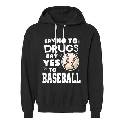 Red Ribbon Squad Week Say No To Say Yes To BaseBall Garment-Dyed Fleece Hoodie
