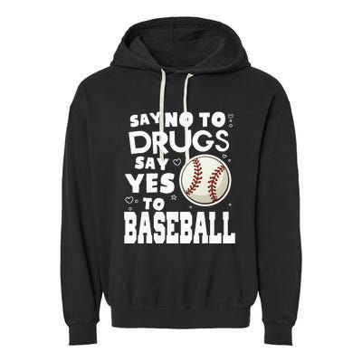 Red Ribbon Squad Week Say No To Say Yes To BaseBall Garment-Dyed Fleece Hoodie