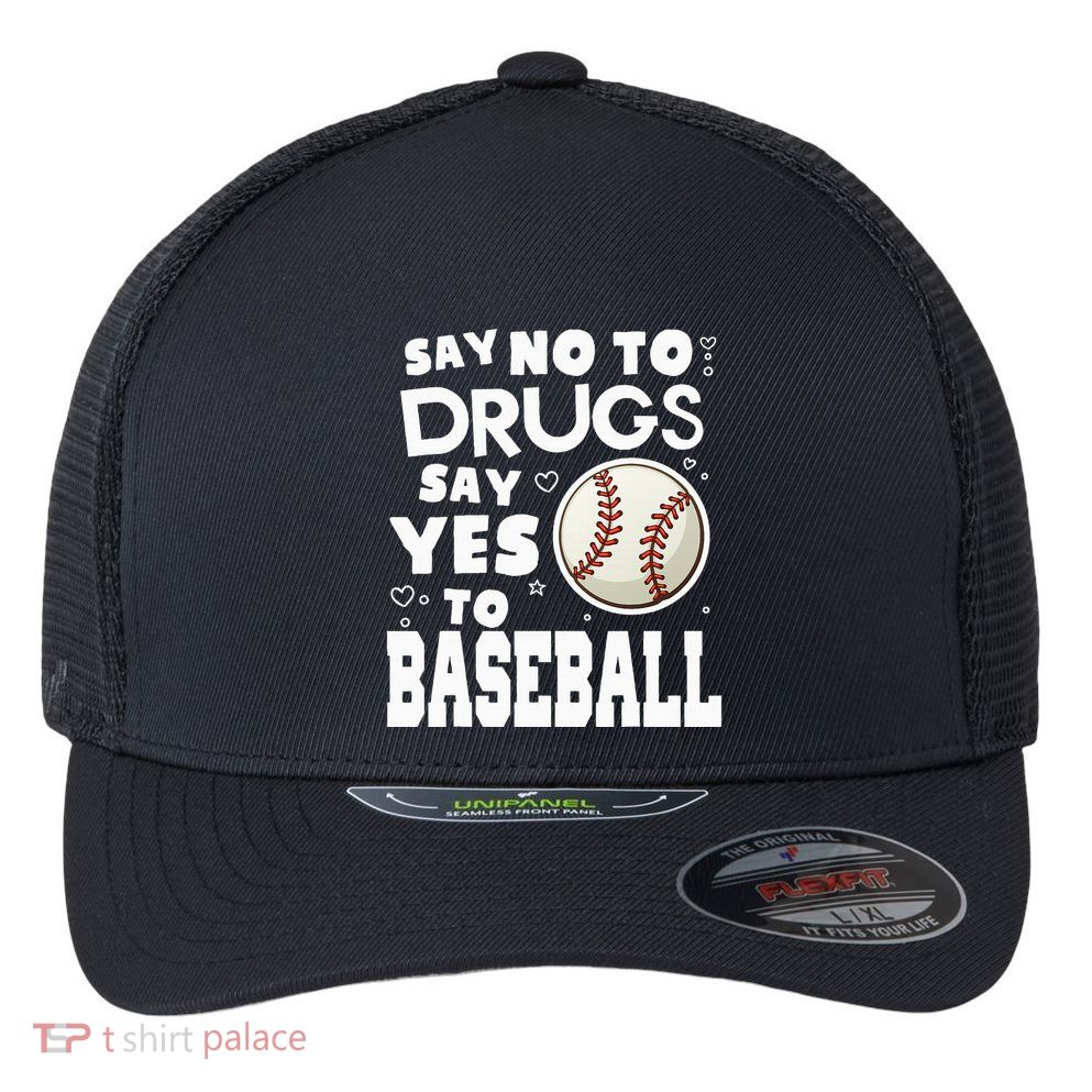 Red Ribbon Squad Week Say No To Say Yes To BaseBall Flexfit Unipanel Trucker Cap