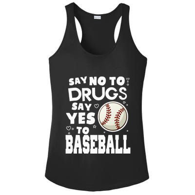 Red Ribbon Squad Week Say No To Say Yes To BaseBall Ladies PosiCharge Competitor Racerback Tank