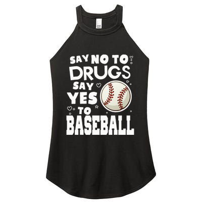 Red Ribbon Squad Week Say No To Say Yes To BaseBall Women's Perfect Tri Rocker Tank