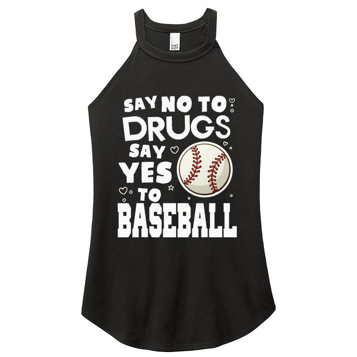 Red Ribbon Squad Week Say No To Say Yes To BaseBall Women's Perfect Tri Rocker Tank