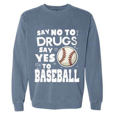 Red Ribbon Squad Week Say No To Say Yes To BaseBall Garment-Dyed Sweatshirt