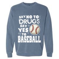Red Ribbon Squad Week Say No To Say Yes To BaseBall Garment-Dyed Sweatshirt