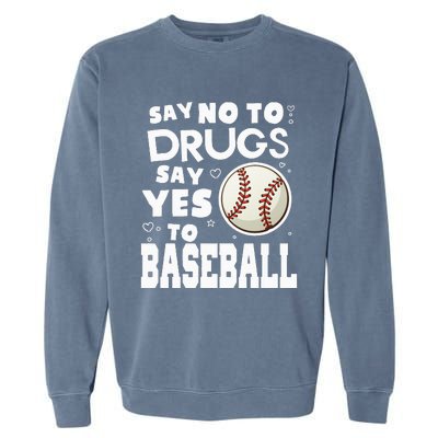 Red Ribbon Squad Week Say No To Say Yes To BaseBall Garment-Dyed Sweatshirt