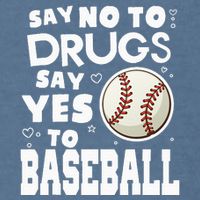 Red Ribbon Squad Week Say No To Say Yes To BaseBall Garment-Dyed Sweatshirt