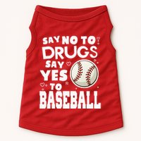 Red Ribbon Squad Week Say No To Say Yes To BaseBall Doggie Tank