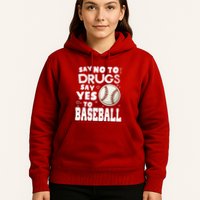 Red Ribbon Squad Week Say No To Say Yes To BaseBall Hoodie