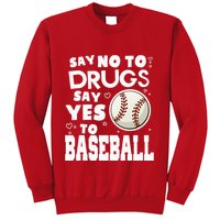 Red Ribbon Squad Week Say No To Say Yes To BaseBall Sweatshirt