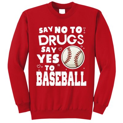 Red Ribbon Squad Week Say No To Say Yes To BaseBall Sweatshirt