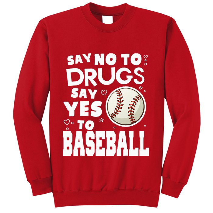 Red Ribbon Squad Week Say No To Say Yes To BaseBall Sweatshirt