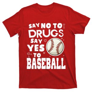 Red Ribbon Squad Week Say No To Say Yes To BaseBall T-Shirt