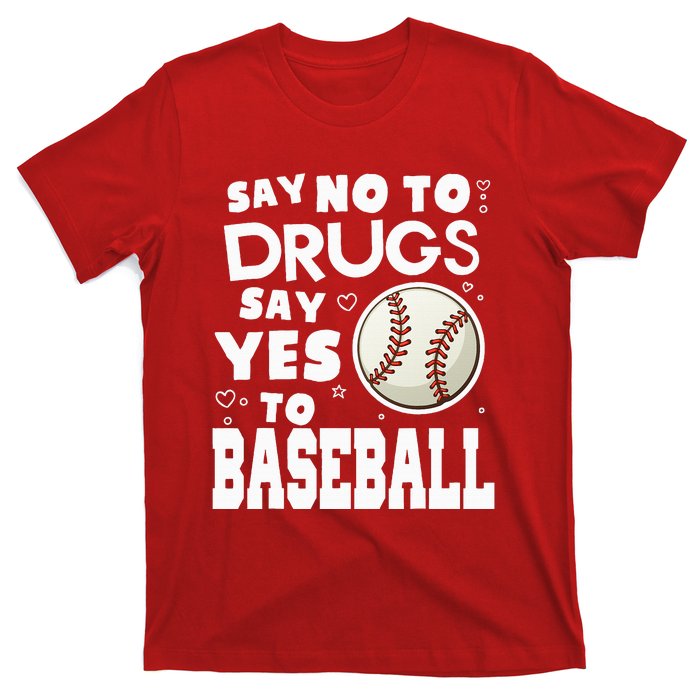 Red Ribbon Squad Week Say No To Say Yes To BaseBall T-Shirt