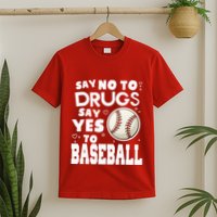 Red Ribbon Squad Week Say No To Say Yes To BaseBall T-Shirt