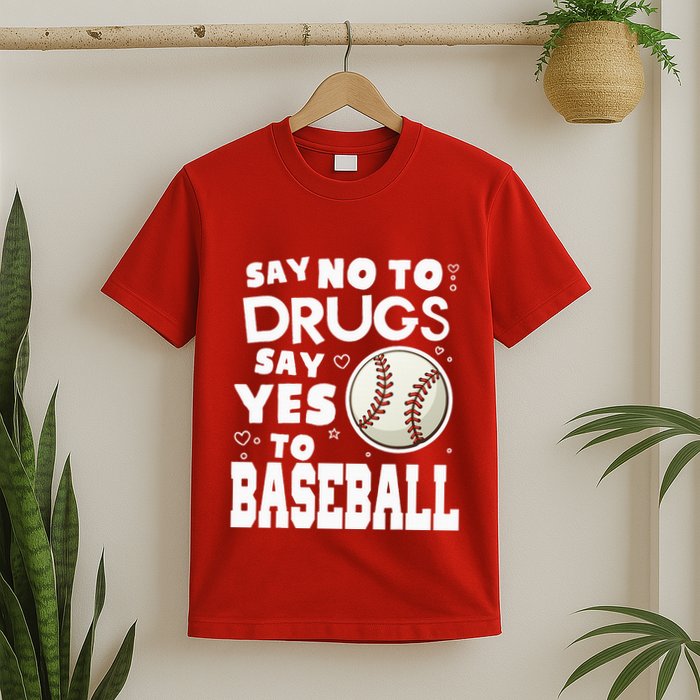 Red Ribbon Squad Week Say No To Say Yes To BaseBall T-Shirt