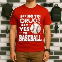 Red Ribbon Squad Week Say No To Say Yes To BaseBall T-Shirt