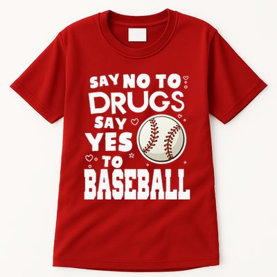 Red Ribbon Squad Week Say No To Say Yes To BaseBall Tall T-Shirt