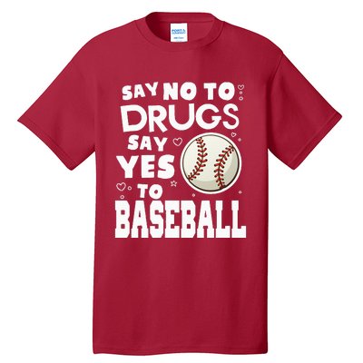 Red Ribbon Squad Week Say No To Say Yes To BaseBall Tall T-Shirt