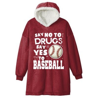 Red Ribbon Squad Week Say No To Say Yes To BaseBall Hooded Wearable Blanket