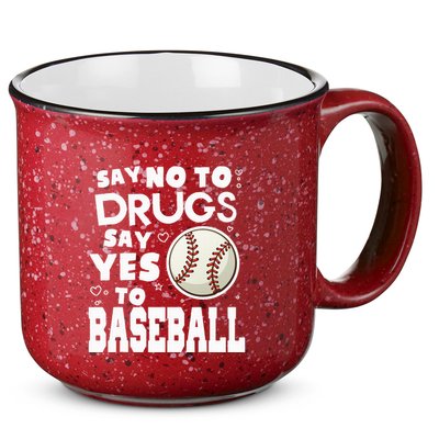 Red Ribbon Squad Week Say No To Say Yes To BaseBall 15oz Campfire Ceramic Mug