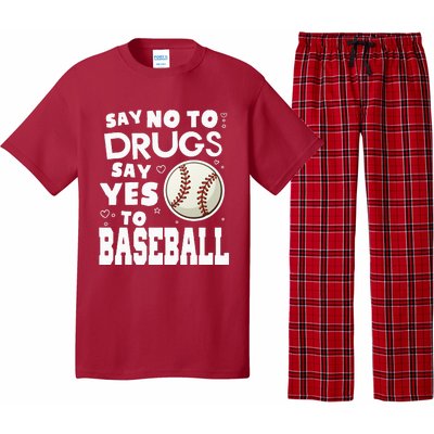 Red Ribbon Squad Week Say No To Say Yes To BaseBall Pajama Set