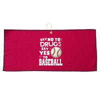Red Ribbon Squad Week Say No To Say Yes To BaseBall Large Microfiber Waffle Golf Towel