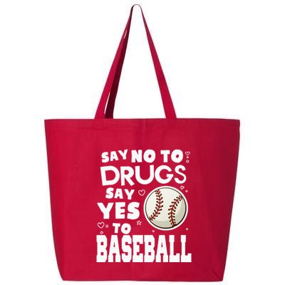 Red Ribbon Squad Week Say No To Say Yes To BaseBall 25L Jumbo Tote