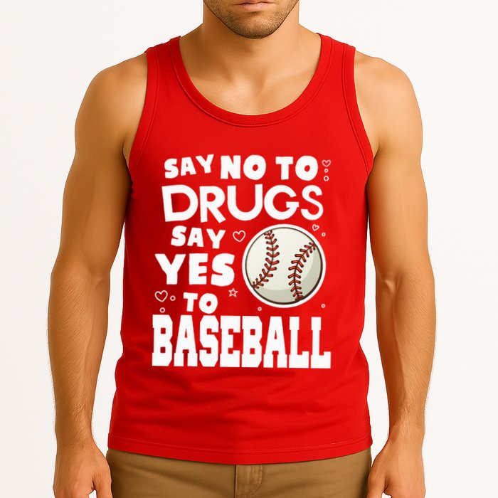 Red Ribbon Squad Week Say No To Say Yes To BaseBall Tank Top
