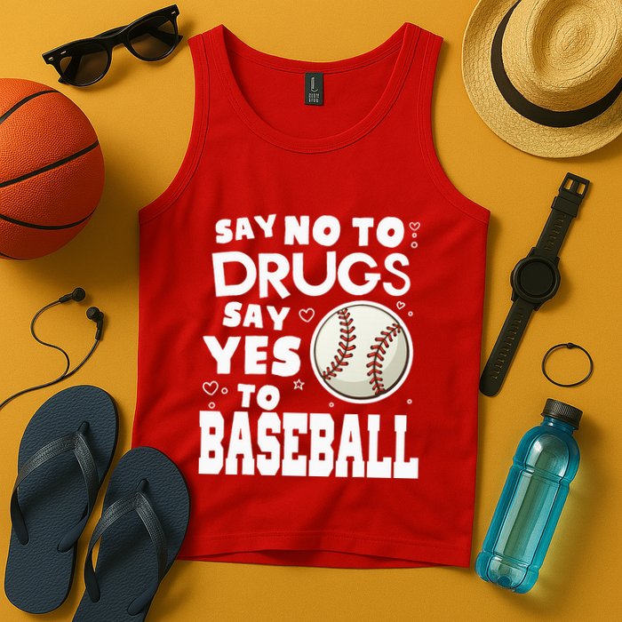 Red Ribbon Squad Week Say No To Say Yes To BaseBall Tank Top