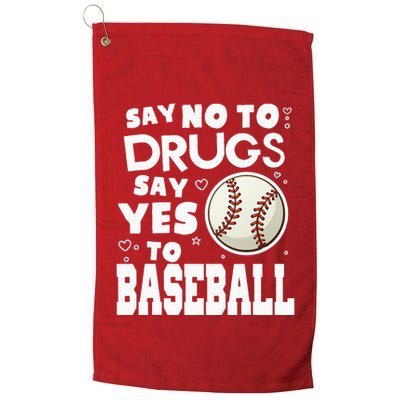 Red Ribbon Squad Week Say No To Say Yes To BaseBall Golf Towel