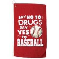 Red Ribbon Squad Week Say No To Say Yes To BaseBall Golf Towel