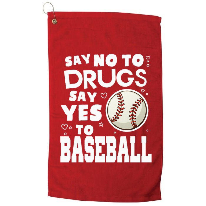 Red Ribbon Squad Week Say No To Say Yes To BaseBall Golf Towel