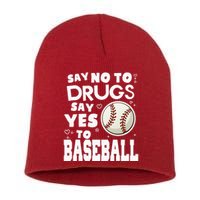 Red Ribbon Squad Week Say No To Say Yes To BaseBall Short Acrylic Beanie