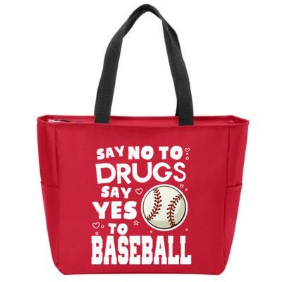 Red Ribbon Squad Week Say No To Say Yes To BaseBall Zip Tote Bag