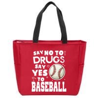 Red Ribbon Squad Week Say No To Say Yes To BaseBall Zip Tote Bag