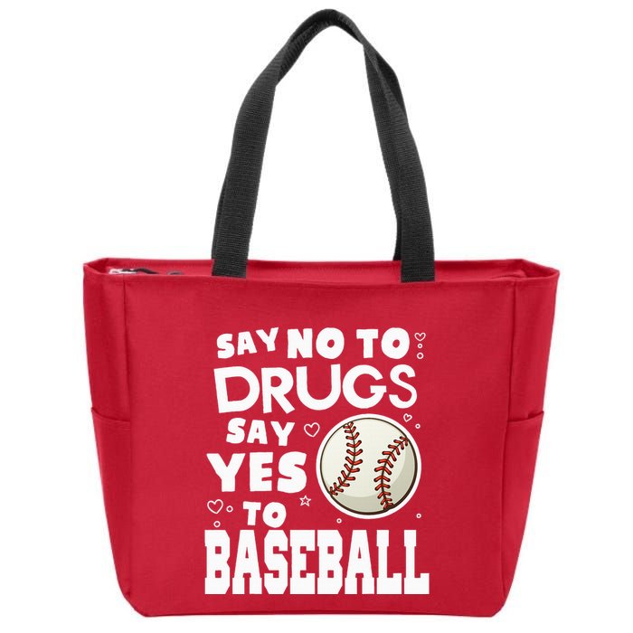 Red Ribbon Squad Week Say No To Say Yes To BaseBall Zip Tote Bag