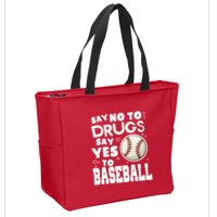 Red Ribbon Squad Week Say No To Say Yes To BaseBall Zip Tote Bag