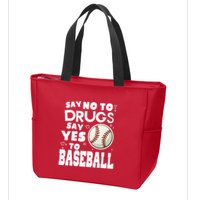Red Ribbon Squad Week Say No To Say Yes To BaseBall Zip Tote Bag