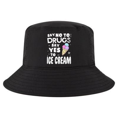 Red Ribbon Squad Week Say No To Say Yes To ICE CREAM Cool Comfort Performance Bucket Hat