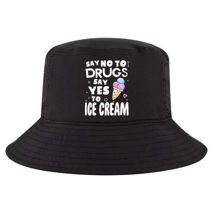 Red Ribbon Squad Week Say No To Say Yes To ICE CREAM Cool Comfort Performance Bucket Hat