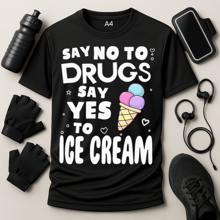 Red Ribbon Squad Week Say No To Say Yes To ICE CREAM Performance Shirt