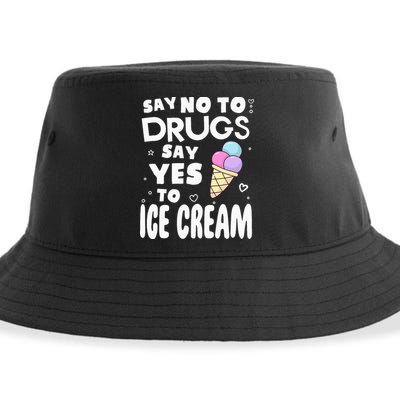 Red Ribbon Squad Week Say No To Say Yes To ICE CREAM Sustainable Bucket Hat