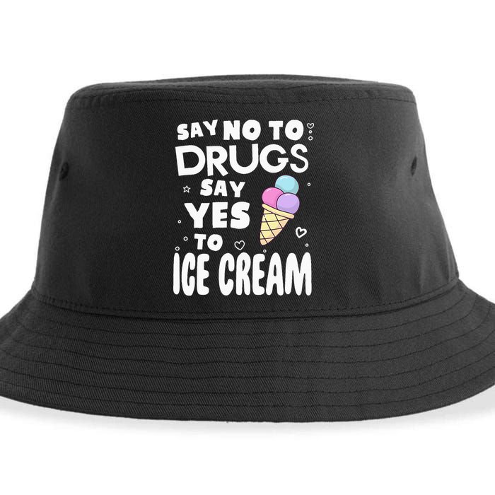 Red Ribbon Squad Week Say No To Say Yes To ICE CREAM Sustainable Bucket Hat
