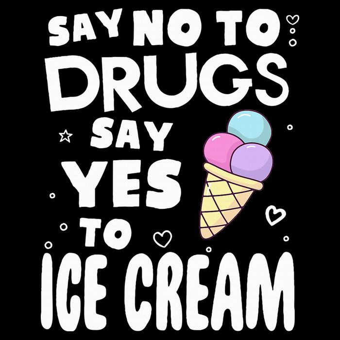 Red Ribbon Squad Week Say No To Say Yes To ICE CREAM Youth Performance Sprint T-Shirt